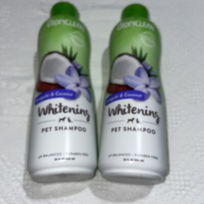 Bundle Of TropiClean Whitening Shampoo for Pets Awapuhi