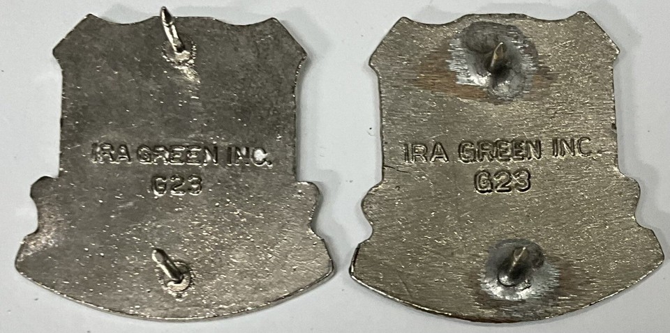 Pair of Army Transportation Center School Unit Crest Lapel Pins (G-23 ...