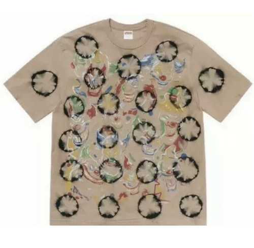 SUPREME CLOWN TEE, BLEACHED BLACK SIZE 