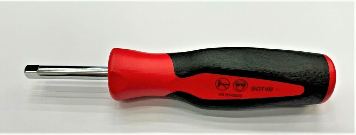 Snap-on Driver Shank Instinct Red Soft Grip Handle Retail SGT4BR