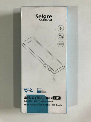 Selore & S-Global - USB-C Hub - 6 in 1 - Multi Function Adapter