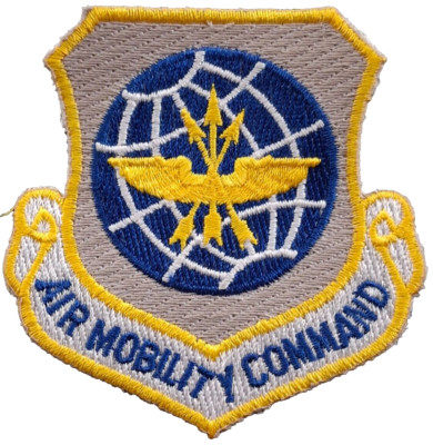 Bestickter Aufnäher Abzeichen Air Mobility Command US Air Force