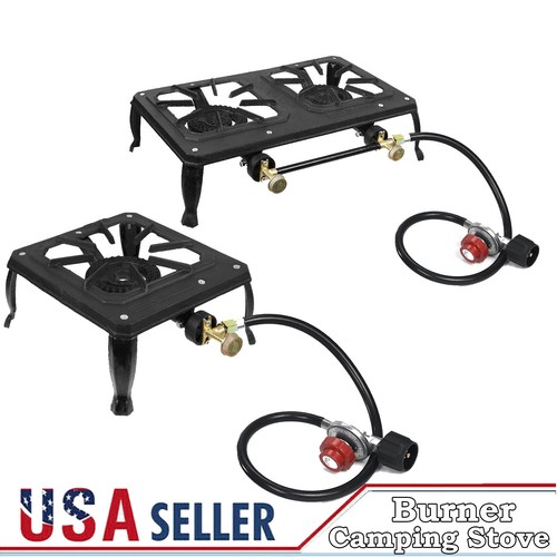 Camping Stove Burner Cast Iron Propane Gas LPG Stove BBQ Cooker