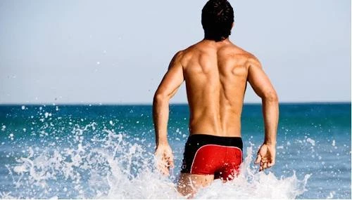 Aussiebum 70's swim Trunks Square Cut Shorts Retro sRed XS S M L XL XXL - Image 2 of 2