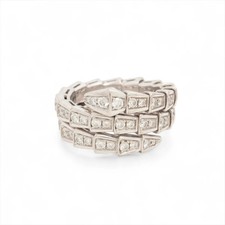 Bvlgari Serpenti Viper diamond Ring 750 WG 11.7g S 357260