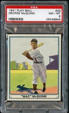 1941 Play Ball #23 George McQuinn PSA 8 NM-MT 05046944 