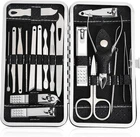 19 in 1 Manicure Set & Nail Clippers Kit, Professional Stainless Steel Grooming