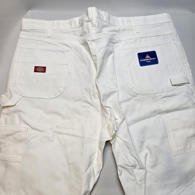 Dickies Benjamin Moore Painter Pants Men's 44x30 Carpenter Workwear White 