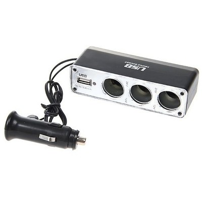 For iPhone 15/16/17/Plus/Pro/Pro Max/Air - Car Charger Splitter DC Socket USB