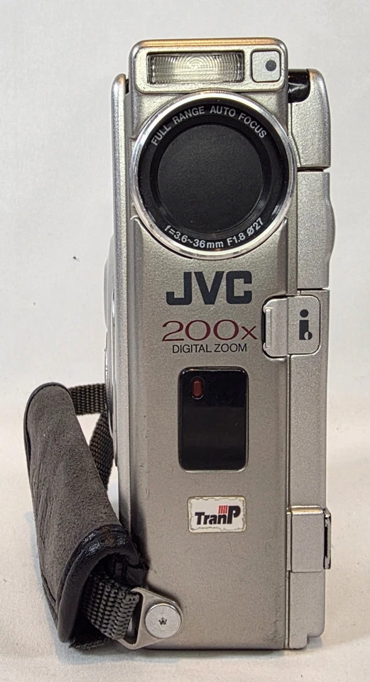 JVC CyberCam GR-DVM70U MiniDV Camcorder w/ Power Adapter, Charger, Media Cable - Image 2 of 4