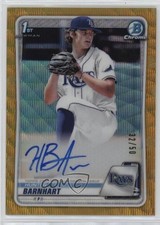 2020 Bowman Draft Gold Wave Refractor 32/50 Hunter Barnhart #CDA-HB Auto 0w47