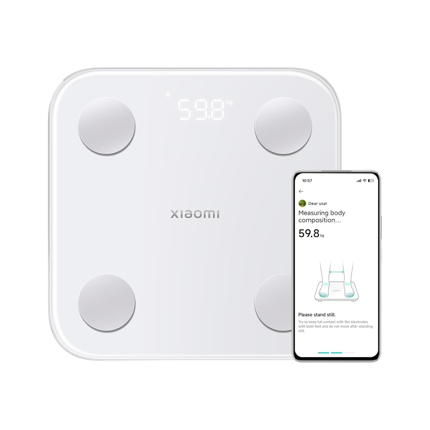 Body Composition Scale S400 Báscula De Baño Personal Electrónica Blanca