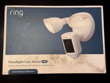 NEW Sealed Ring Floodlight Cam Wired Pro 1080p White   Box Wear