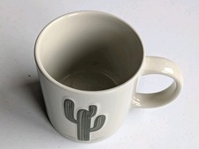 Cactus Coffee Mug / Tea Hot Chocolate Cup | with 3D Extruded Detail - Pale Green