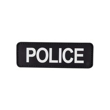5ive Star Gear 6619000 Police Morale Patch 6-Pack, Black/White, 6" x 2"