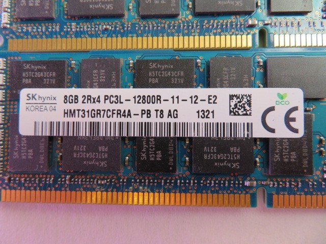 как выглядит SKHYNIX 128GB 16x8GB SERVER RAM PC3L-12800R 2Rx4 ECC REGISTERED HMT31GR7CFR4A фото