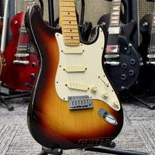 Fender 1990 American Standard Stratocaster con sensore di pizzo - Marrone Sunburst Mapl
