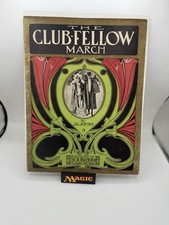 Antique 1900s Sheet Music   The Club-Fellow March   Art Nouveau Cover