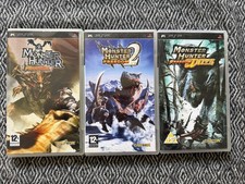 psp MONSTER HUNTER FREEDOM x3 Games 1 + 2 + Unite *(Works on US Consoles)* PAL