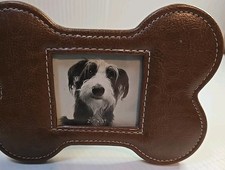 Bone Shaped Faux Leather Picture Frame 2.5in ...