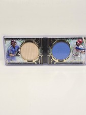 21 Topps Diamond Icons Mike Schmidt Bryce Harper Jersey Card 9/10