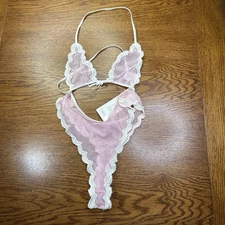 Fantasy Lingerie Panty & Bra Set Small