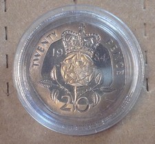 World Coin Lot Great Britain England UK Proof 1984 20 Pence in Capsule KM#931