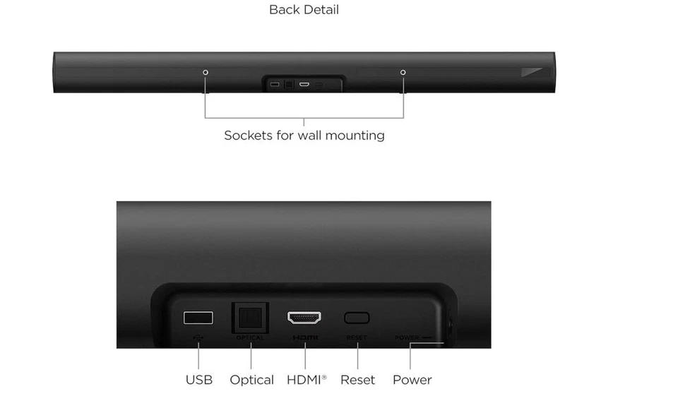 Roku Smart Soundbar 4K HD HDR Streaming Media Player Premium Audio - Bild 4 von 4