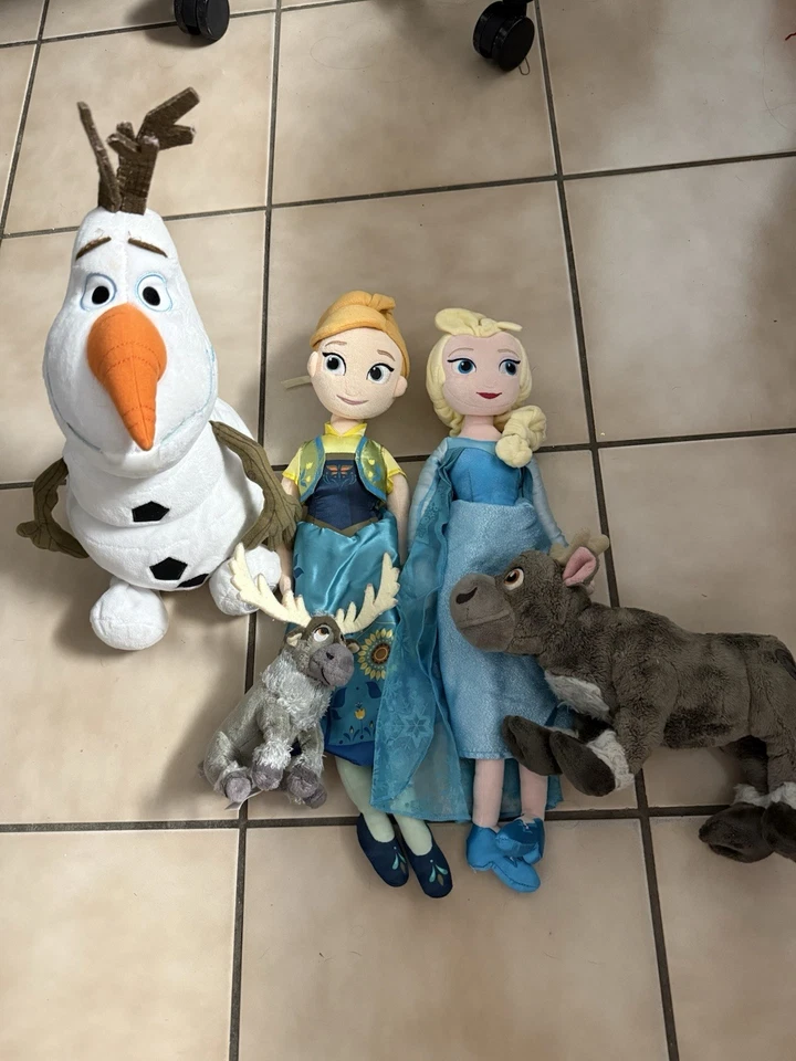 Used ~20” Disney Frozen Movie Queen Elsa & Anna Plush Soft Stuffed Doll - Image 2 of 2