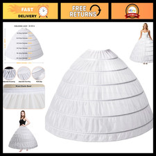 Women's Crinoline Petticoat Hoop Skirt Underskirt for Wedding Dress Formal Wea