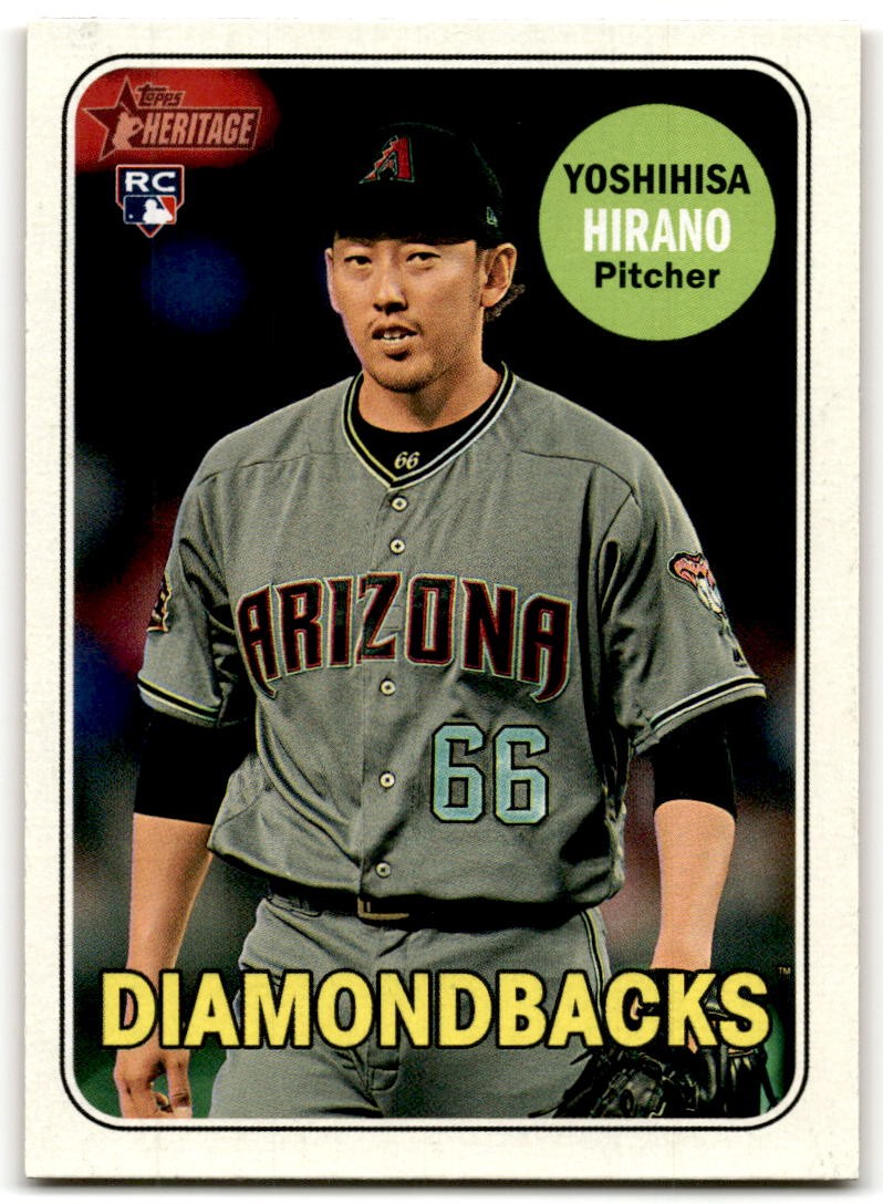 2018 Topps Heritage #512 Yoshihisa Hirano Arizona Diamondbacks