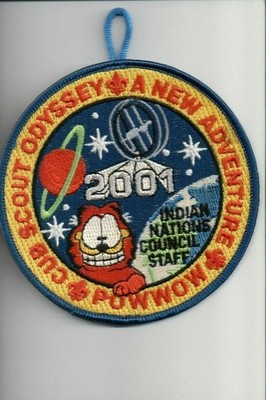 2001 Indian Nations Council Cub Scout Odyssey Pow Wow Staff patch