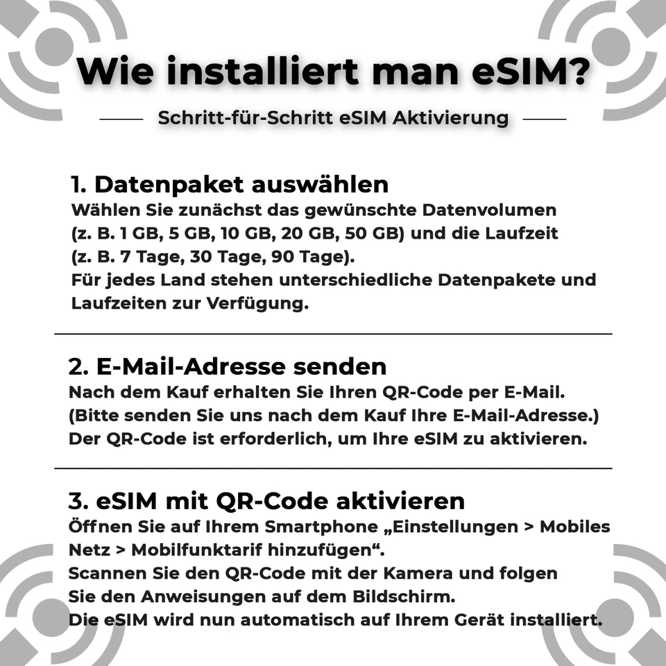 Griechenland Travel eSIM Internet 1GB – 50GB | 5G | Sofort per QR aktivierbar - Bild 3 von 4