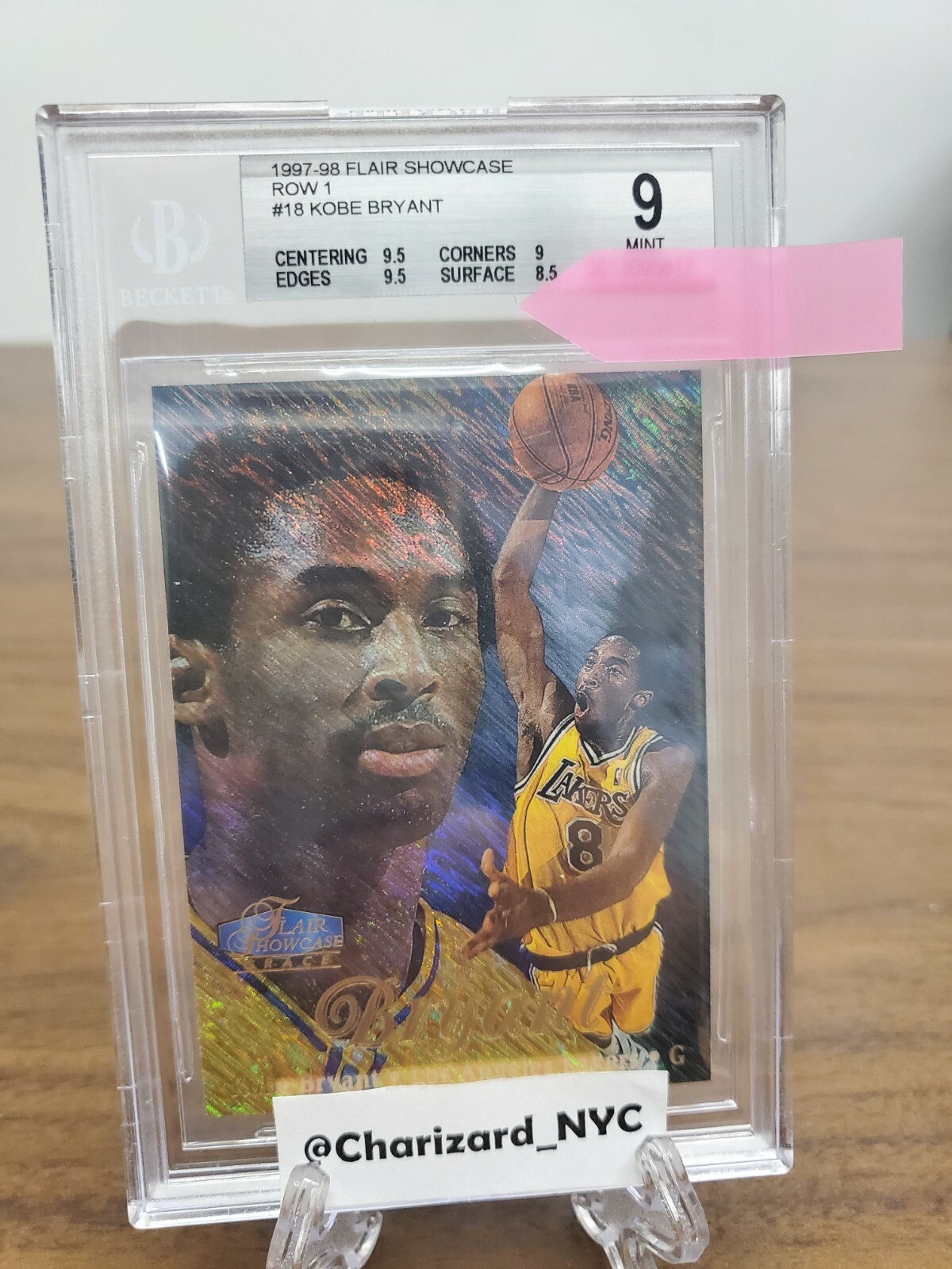 1997-98 Flair Showcase Row 1 Kobe Bryant BGS 9 MINT!