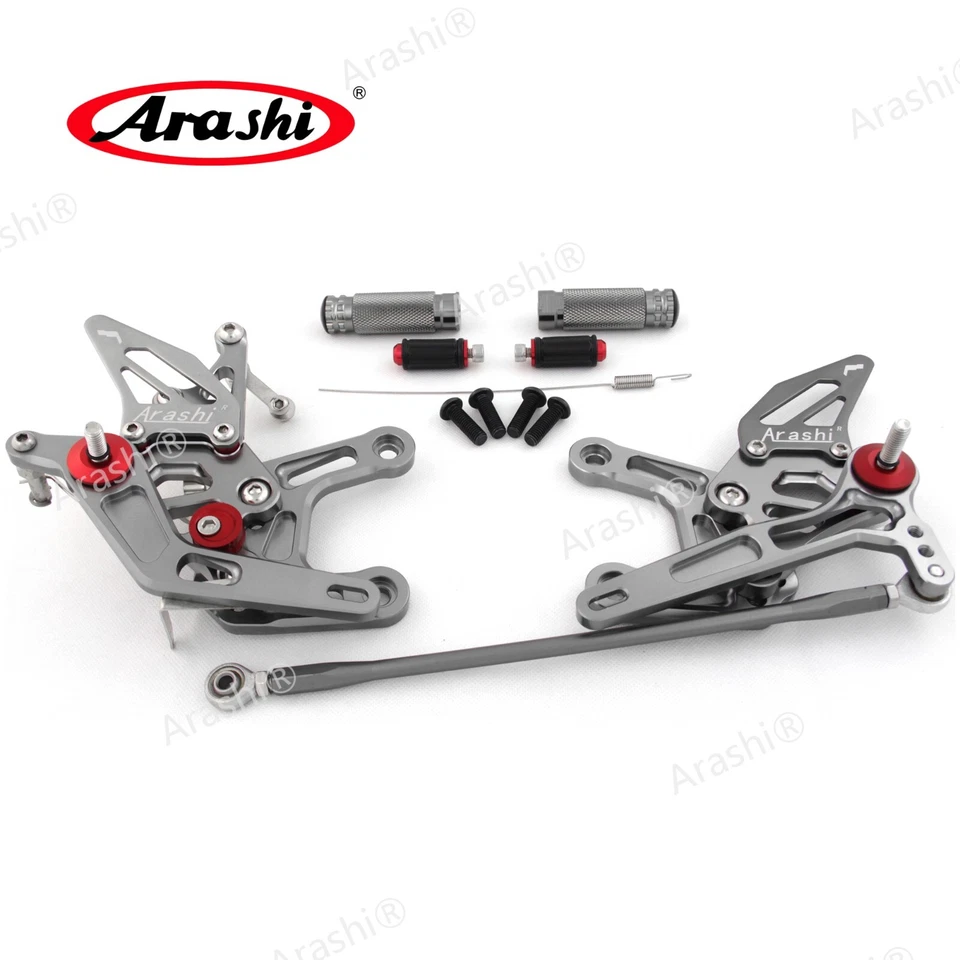 Juego trasero reposapiés estriberas para Kawasaki Ninja ZX10R 2011 2012 2013 2014 2015 Foto 4 de 4