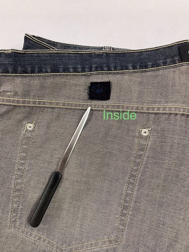 Claiborne Men's Sand Blasted Jeans Size: 44X30 Actual Measurement: 46X29 - Picture 12 of 12