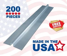 200 - 4' Omega Aluminum Radiant Floor Heat Transfer Plates for 1/2" PEX