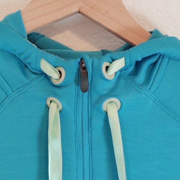 Salomon Small S Giacca Felpa con Cappuccio Activewear Blu Verde Performance Active