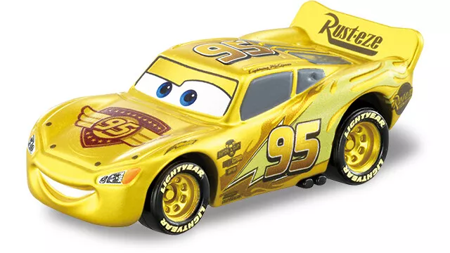 Disney Pixar The World of Cars Golden Lightning McQueen Golden Edition New  887961970890