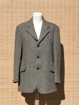 Herren Sakko DUNN & Co. HARRIS TWEED Jackett hand woven vintage Blazer Gr. S ?