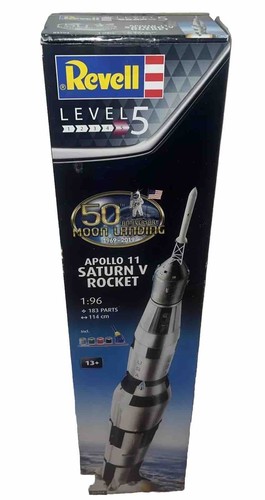 Revell Apollo 11 Saturn V 1:96 Rocket Model Kit - White (03704 ...