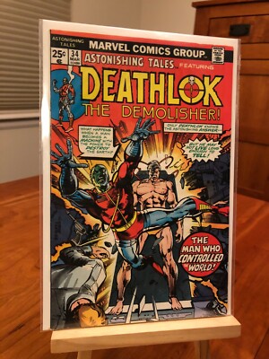 ASTONISHING TALES DEATHLOK #34 - Marvel Comics - NICE VG+/FN- (read description)