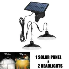 New Solar Power Pendant Light Remote Outdoor Lamp Waterproof Garden Chandelier I
