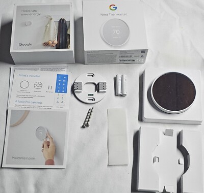 Google Nest G4CVZ Programmable Wi-Fi Thermostat - Fog Gray