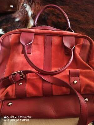 Jacky & Celine Tasche Leder und Wildleder Zweiarm und Schultergurt neuwertig