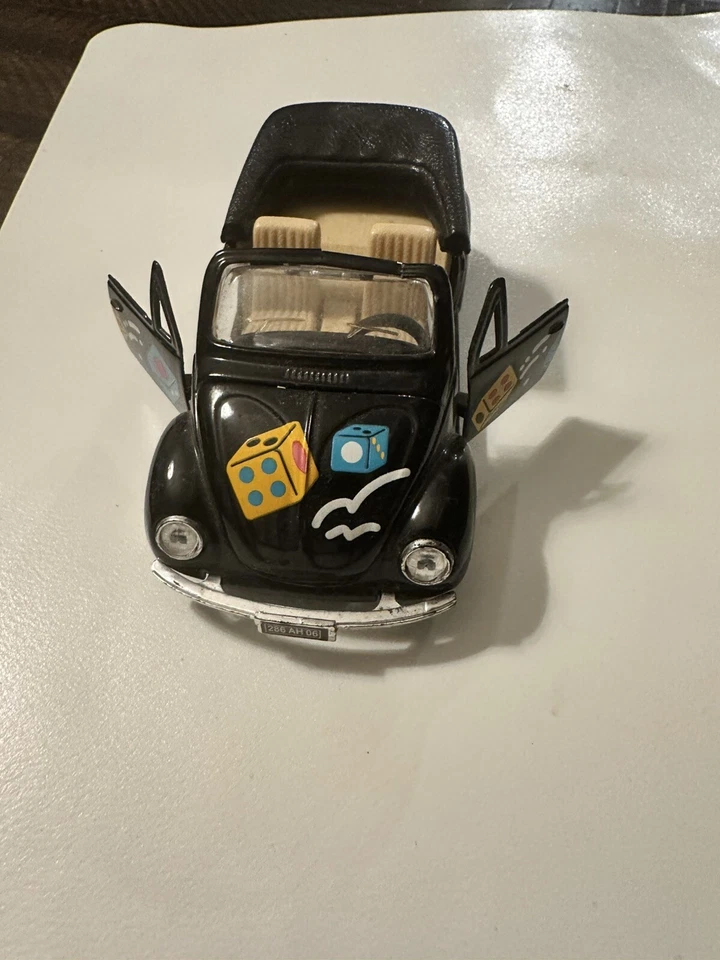 签名压铸 SS5708 1: 32 翻滚骰子大众 I 型甲壳虫敞篷车 — 第 3/4 张图片