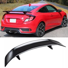46" GT Style Gloss Black Racing Rear Trunk Spoiler Wing For Honda Civic 10TH Gen