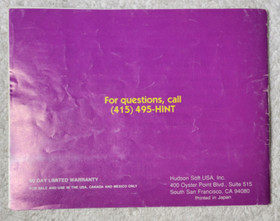 Mendel Palace Nintendo NES Instruction Manual Only