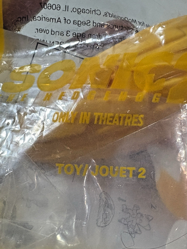 2022 McDonald's Sonic 2 Hedgehog Movie Toy No 7 NIP - Picture 4 of 4