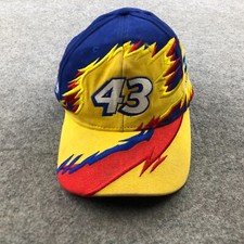 Vintage Richard Petty Hat Cap Strapback Blue Yellow Red Splash Colorblock Nascar